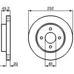 Bremsscheibe 0 986 479 238 Bremsscheibe 0 986 479 238