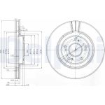 Delphi BG3747 Bremsscheibe