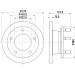 Bremsscheibe 8DD 355 101-471 Bremsscheibe 8DD 355 101-471