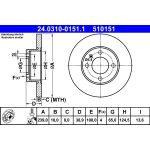 Bremsscheibe 24.0310-0151.1