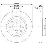Bremsscheibe 8DD 355 105-031 Bremsscheibe 8DD 355 105-031