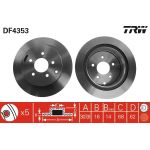 TRW DF4353 Bremsscheibe