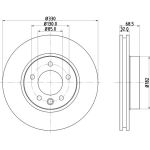 Bremsscheibe 8DD 355 128-051