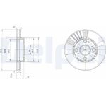 Delphi BG3508 Bremsscheibe Delphi BG3508 Bremsscheibe