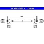 ATE 24.5260-0280.3 Bremsschlauch ATE 24.5260-0280.3 Bremsschlauch