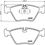Bremsbelagsatz, Scheibenbremse 8DB 355 009-001 Bremsbelagsatz, Scheibenbremse 8DB 355 009-001