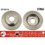 TRW DF4019 Bremsscheibe TRW DF4019 Bremsscheibe