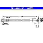 ATE 24.5164-0315.3 Bremsschlauch ATE 24.5164-0315.3 Bremsschlauch