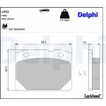 Delphi LP92 Bremsbelagsatz, Scheibenbremse Delphi LP92 Bremsbelagsatz, Scheibenbremse