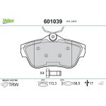 Valeo 601039 Bremsbelagsatz, Scheibenbremse Valeo 601039 Bremsbelagsatz, Scheibenbremse