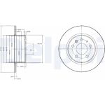 Delphi BG2252 Bremsscheibe
