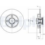 Delphi BG9053RS Bremsscheibe Delphi BG9053RS Bremsscheibe