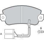 Bremsbelagsatz, Scheibenbremse 598091 Bremsbelagsatz, Scheibenbremse 598091