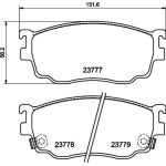 Hella 8DB 355 011-561 Bremsbelagsatz, Scheibenbremse