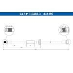 ATE 24.5113-0483.3 Bremsschlauch ATE 24.5113-0483.3 Bremsschlauch