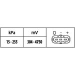 Hella 6PP 009 400-451 Sensor, Ladedruck Hella 6PP 009 400-451 Sensor, Ladedruck
