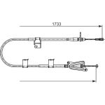 BOSCH 1 987 482 730 Seilzug, Feststellbremse BOSCH 1 987 482 730 Seilzug, Feststellbremse
