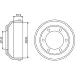 BOSCH 0 986 477 195 Bremstrommel BOSCH 0 986 477 195 Bremstrommel