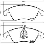 Hella Pagid 8DB 355 012-621 Bremsbelagsatz, Scheibenbremse Hella Pagid 8DB 355 012-621 Bremsbelagsatz, Scheibenbremse