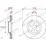 Ferodo DDF2789C Bremsscheibe PREMIER Ferodo DDF2789C Bremsscheibe PREMIER