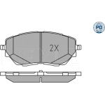 Meyle 025 227 8218/PD Bremsbelagsatz, Scheibenbremse MEYLE-PD: Advanced performance and design Meyle 025 227 8218/PD Bremsbelagsatz, Scheibenbremse MEYLE-PD: Advanced performance and design