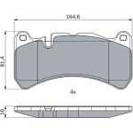 BOSCH 0 986 494 965 Bremsbelagsatz, Scheibenbremse