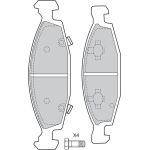 Valeo 598510 Bremsbelagsatz, Scheibenbremse Valeo 598510 Bremsbelagsatz, Scheibenbremse