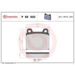 Brembo P 85 002 Bremsbelagsatz, Scheibenbremse PRIME LINE Brembo P 85 002 Bremsbelagsatz, Scheibenbremse PRIME LINE