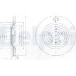 Delphi BG4087 Bremsscheibe