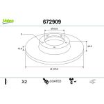 Bremsscheibe 672909 Bremsscheibe 672909