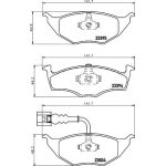 Hella 8DB 355 009-021 Bremsbelagsatz, Scheibenbremse