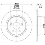 Bremsscheibe 8DD 355 118-211 Bremsscheibe 8DD 355 118-211