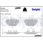 Delphi LP2041 Bremsbelagsatz, Scheibenbremse Delphi LP2041 Bremsbelagsatz, Scheibenbremse