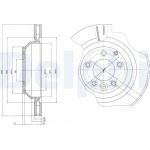 Delphi BG4070 Bremsscheibe