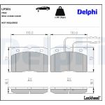 Delphi LP501 Bremsbelagsatz, Scheibenbremse Delphi LP501 Bremsbelagsatz, Scheibenbremse
