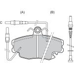 Valeo 598154 Bremsbelagsatz, Scheibenbremse Valeo 598154 Bremsbelagsatz, Scheibenbremse