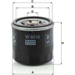 MANN-FILTER W 6018 Ölfilter M20x1.5, Anschraubfilter