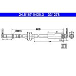 ATE 24.5167-0420.3 Bremsschlauch ATE 24.5167-0420.3 Bremsschlauch