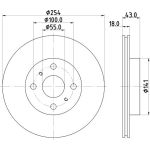Hella 8DD 355 108-721 Bremsscheibe