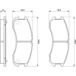 BOSCH 0 986 493 790 Bremsbelagsatz, Scheibenbremse BOSCH 0 986 493 790 Bremsbelagsatz, Scheibenbremse