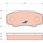 TRW GDB3441 Bremsbelagsatz, Scheibenbremse COTEC