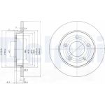Delphi BG4025 Bremsscheibe