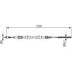 BOSCH 1 987 477 709 Seilzug, Feststellbremse BOSCH 1 987 477 709 Seilzug, Feststellbremse