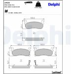 Delphi LP635 Bremsbelagsatz, Scheibenbremse Delphi LP635 Bremsbelagsatz, Scheibenbremse