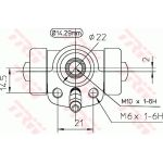 Radbremszylinder BWA108 Radbremszylinder BWA108
