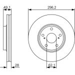 Bremsscheibe 0 986 479 R28 Bremsscheibe 0 986 479 R28