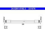 Bremsschlauch 24.5201-0182.3