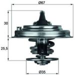 Thermostat, Kühlmittel TX 34 82D Thermostat, Kühlmittel TX 34 82D