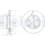 Delphi BG3845 Bremsscheibe