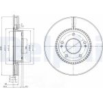 Delphi BG3861 Bremsscheibe Delphi BG3861 Bremsscheibe